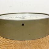 Grey Industrial Factory Wall Clock from Pragotron, 1950s