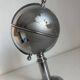 Vintage 1960 cigarette case world map chrome dispenser - 22 x 13 cm