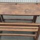 Old school desk desk in vintage wood 1950
