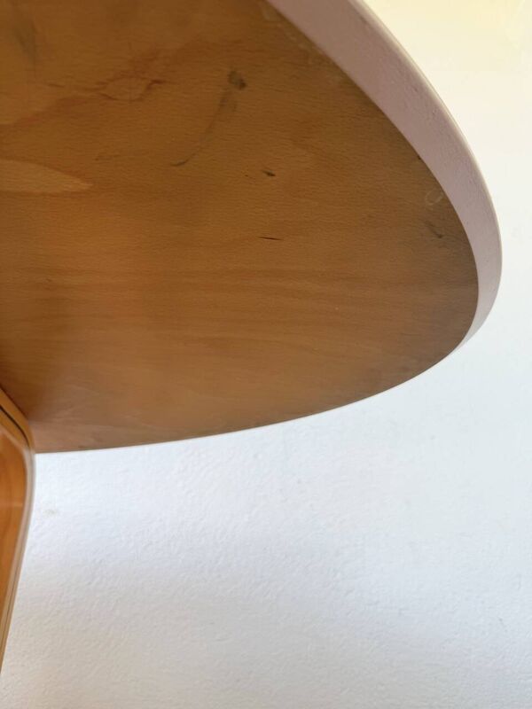 Table basse ovale en hêtre, Ikea 1980
