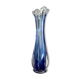 Soliflore vase in blue glass