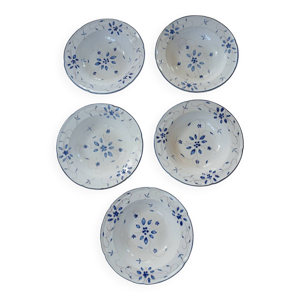 5 assiettes creuses anciennes