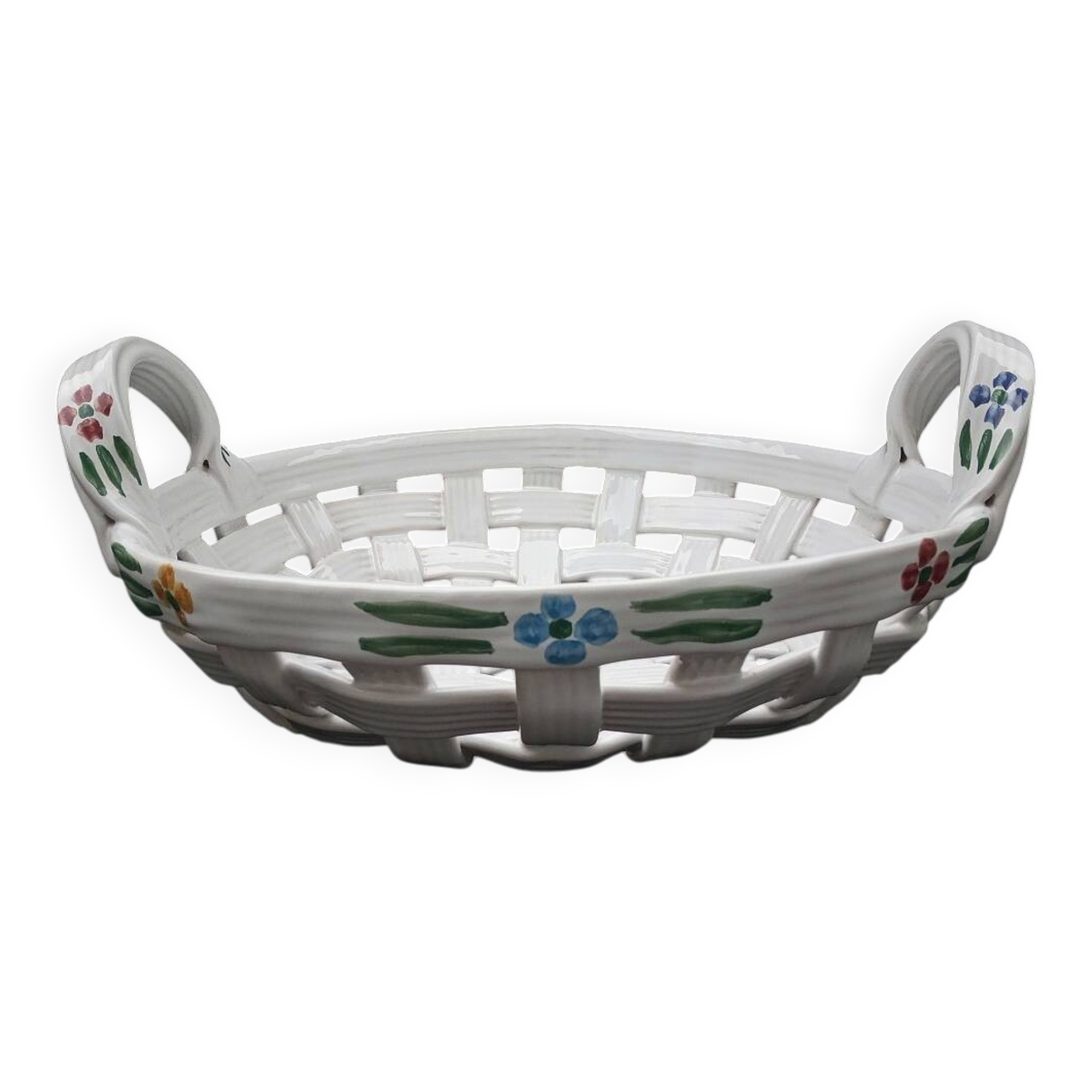 Handmade Ceramic Basket Italy
