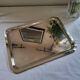 Large Silver Metal Serving Tray