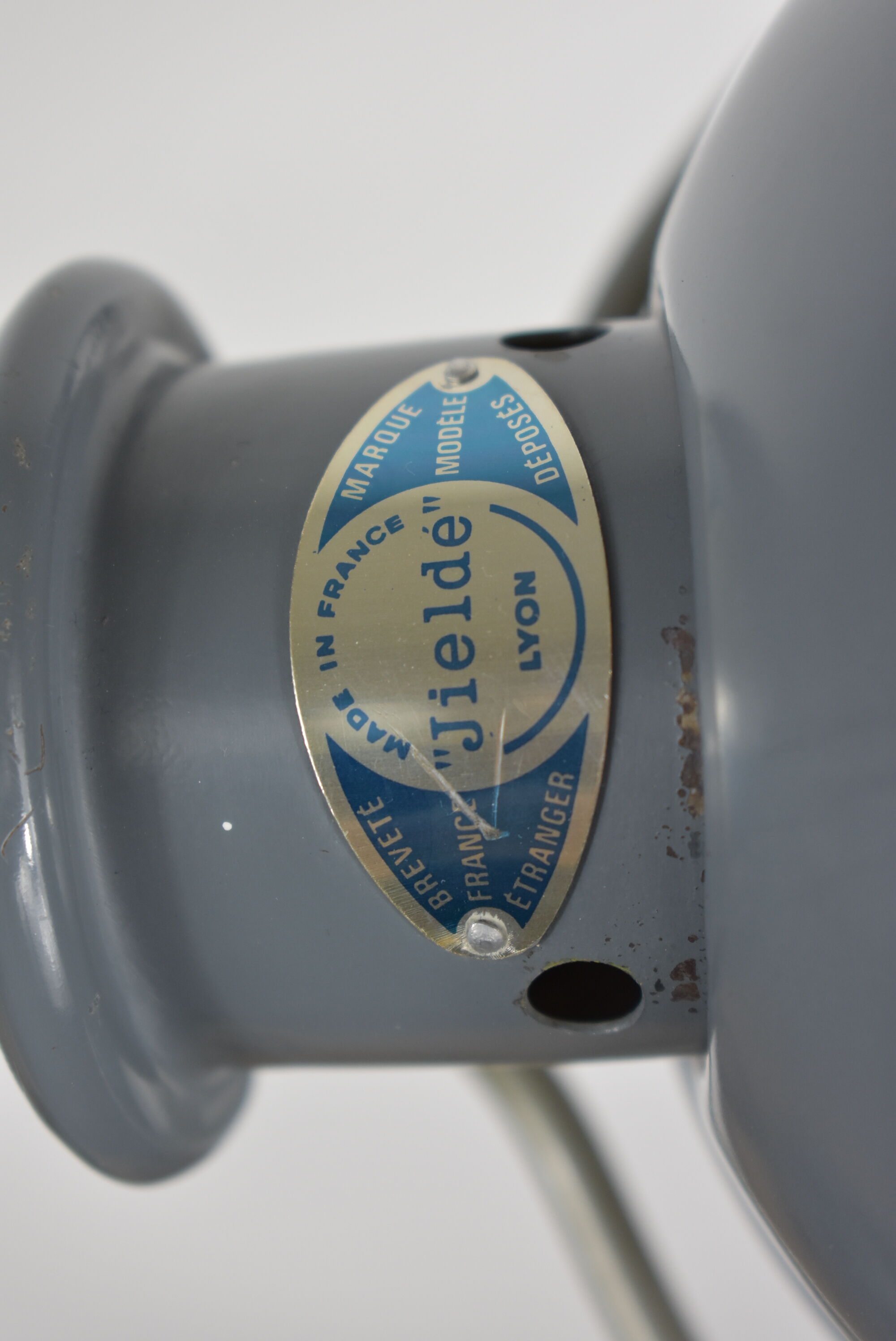 Jielde lamp on industrial metal base