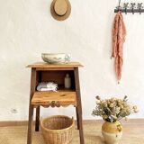 Old wooden hinged cabinet