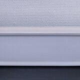 white glazed ceramic wall shelf from the 60s