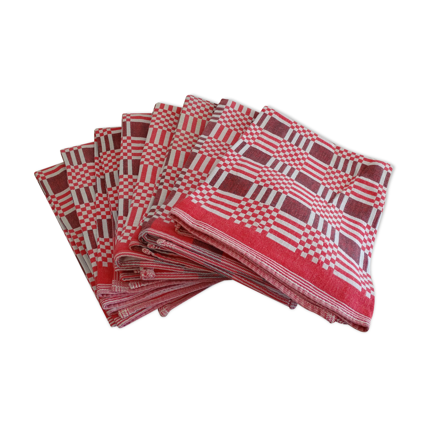 8 vintage napkins 47 x 47