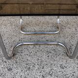 Vintage auxiliary coffee table 70s Bauhaus style