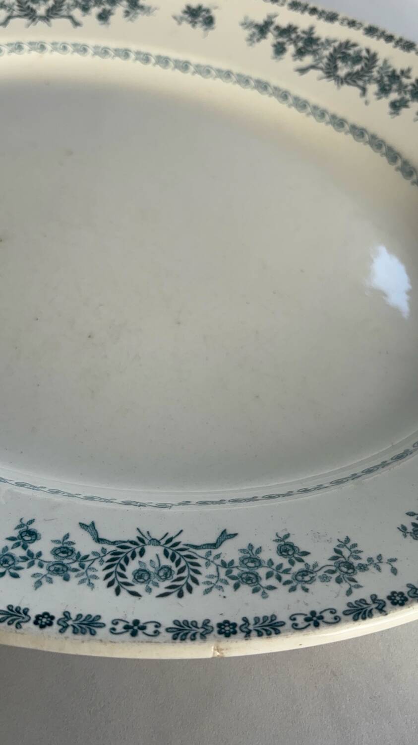 Oval iron earthenware dish, Thermidor model – S.F.G B.N.G.R. | Earthenware