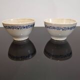 SET OF 2 EARTHENWARE BOWLS TERRE DE FER