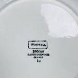 6 Sunflower dinner plates by Digoin Sarreguemines, vintage