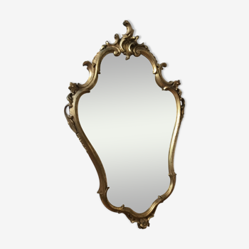 Golden mirror 52x85cm