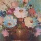 Painting flowers in a vase