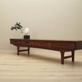 Walnut lowboard, Danish design, 1970s, manufactured in Denmark