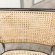 Pair of black Breuer b32 chairs and cannage