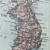 1891 - Map of the Empire of Japan and Korea