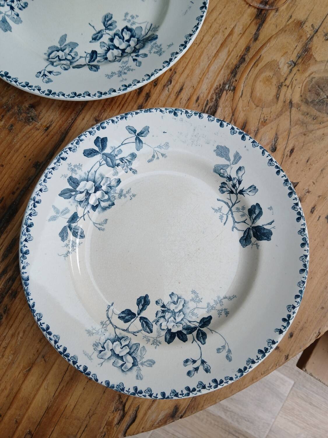 Set of 6 Terre de Fer plates, Acacia model