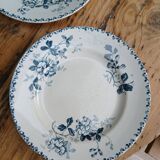 Set of 6 Terre de Fer plates, Acacia model