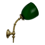 Antique articulated opaline wall light