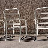 Stackable Garden Armchairs with Elastic Ropes, 1970s, Set of 6