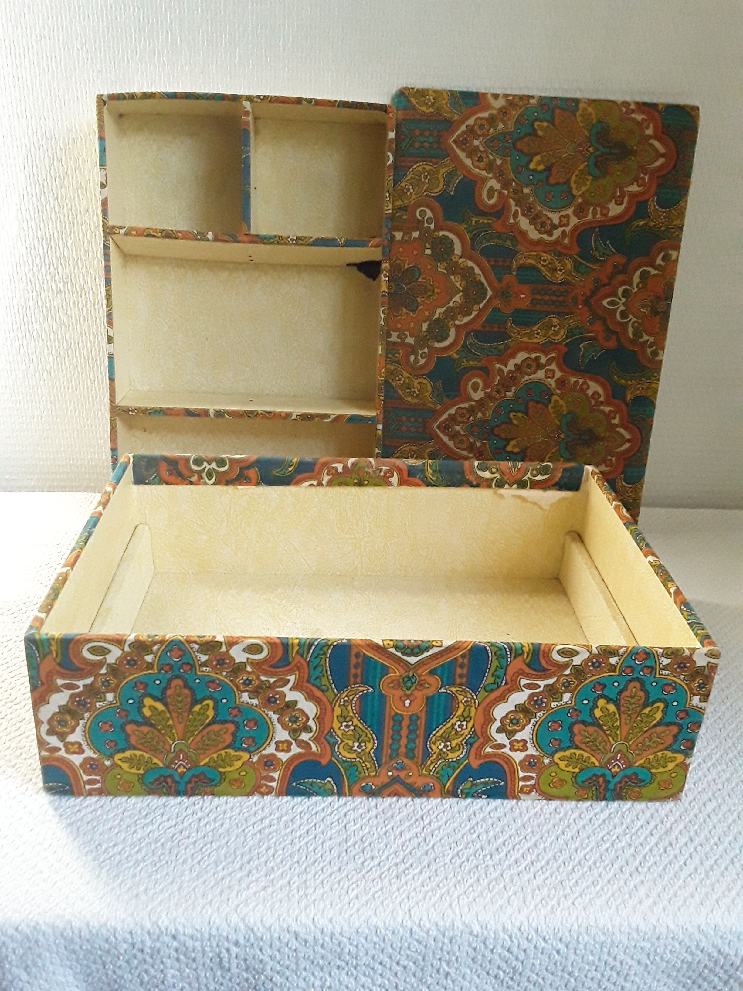 Antique sewing or jewelry box