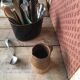Painted sheet metal compartment basket