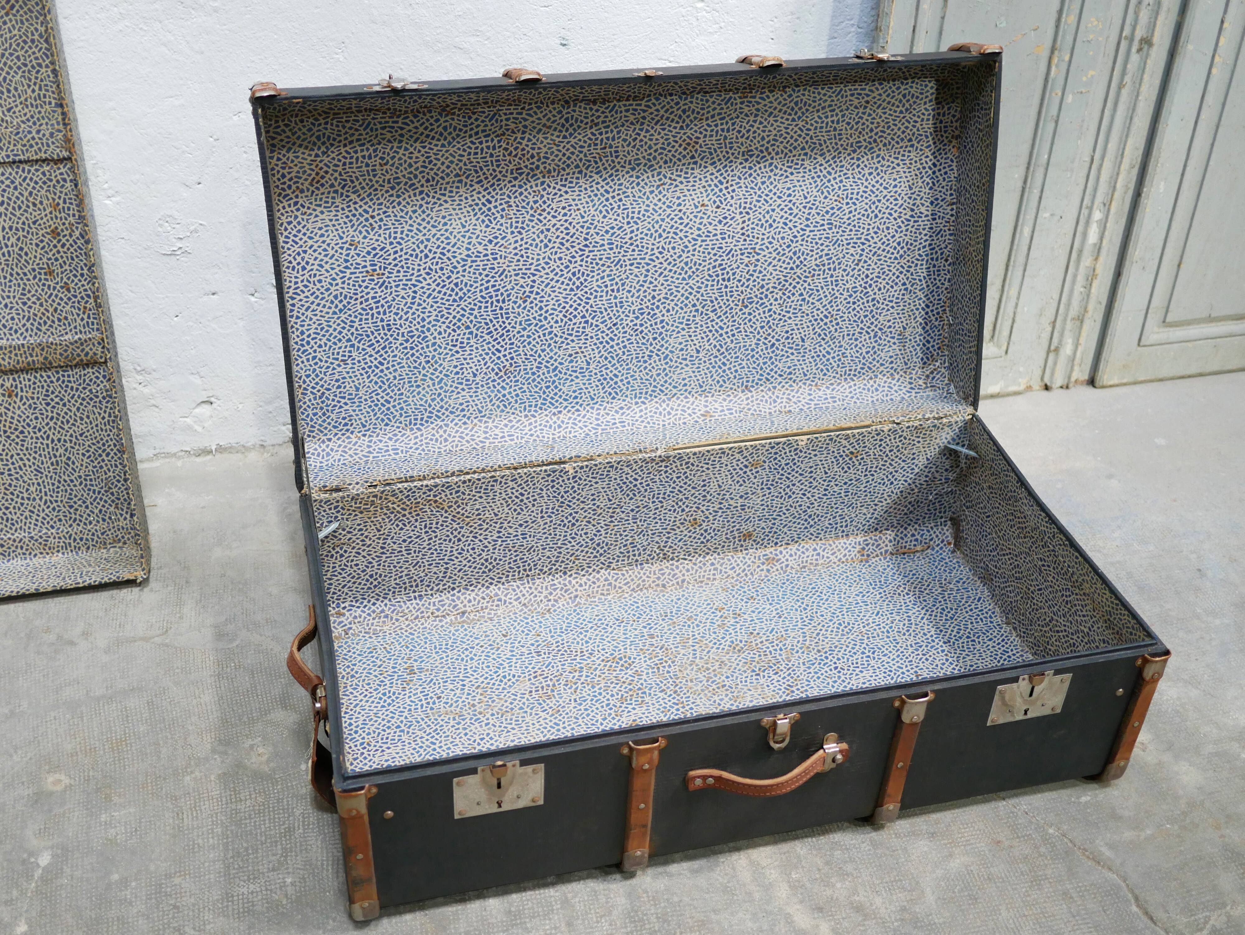 Vintage suitcase storage trunk