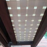 Vintage brutalist sofa in ecru bouclé fabric, 2/3 seater, 1970s