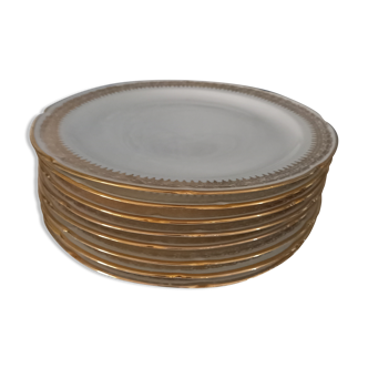 Lot de 8 assiettes plates