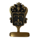 Brass hook fleur-de-lys decoration