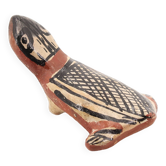 Moroccan Ideqqi ceramic frog, 1970s