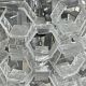 Hexagonal glass Cascade chandelier attributed to Av Mazzega, 1970s.