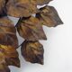 Sun ceiling light, foliage ceiling light in gold metal, vintage ceiling light. 70s