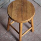 Vintage stool, wooden stool, occasional stool, plant stand, interior decor
