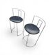 2 x Gaja stool by Kazuhide Takahama for Simon Gavina / black leather