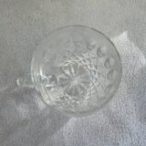 5 small cut crystal cups
