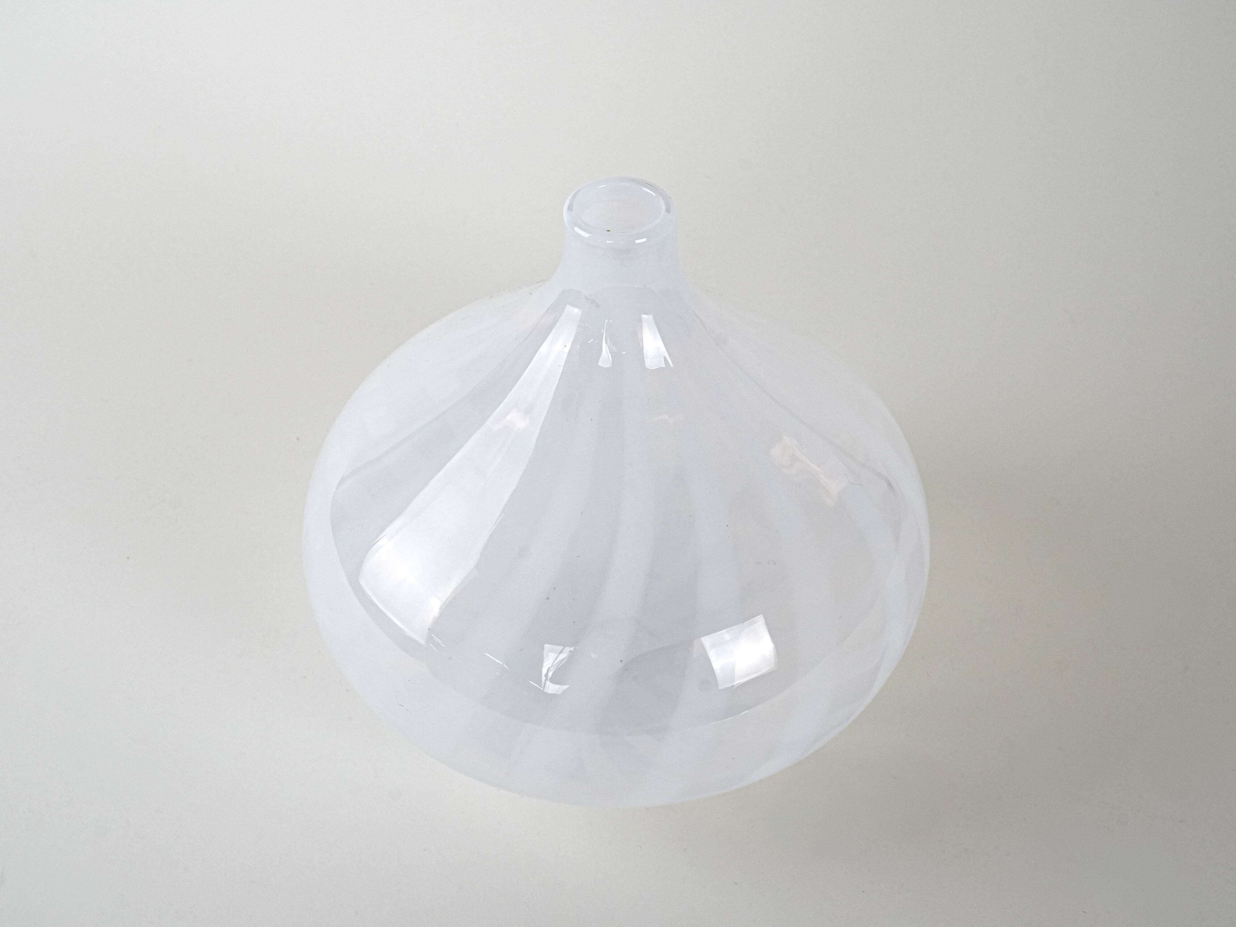 Glass vase, Italian design, 1960s, made in Italy