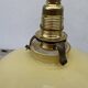 White and beige glass pendant light