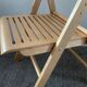 Chaise pliante vintage en hêtre 
