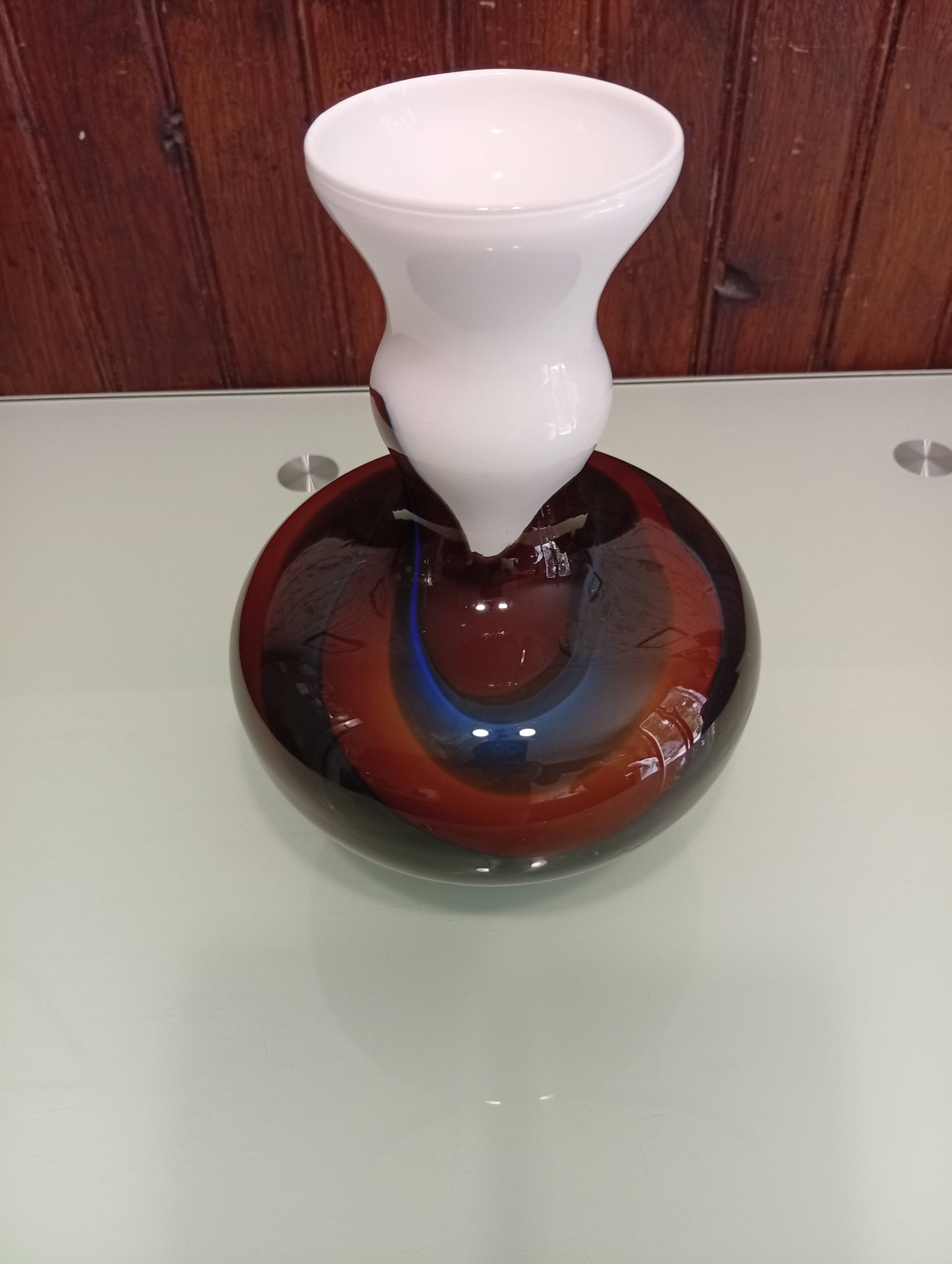 Vintage Opaline Glass Vase