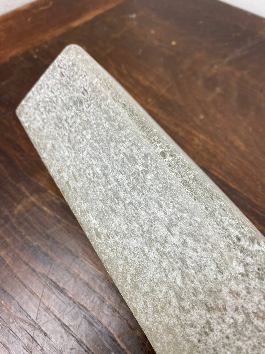 Translucent granite glass vase