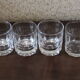 4 cut crystal whisky glasses