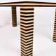 Memphis style dining table, wood, Italy