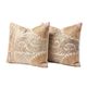 Set of 2 vintage embroidered cushion covers 55x65 cm