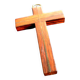 Vintage Crucifix Cross in Macassar Ebony Wood and Brass