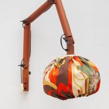 Swing Arm Teak Wall Lamp, 1970s Designed by Uno & Östen Kristiansson for Luxus