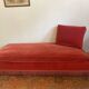 Vintage velvet daybed bench