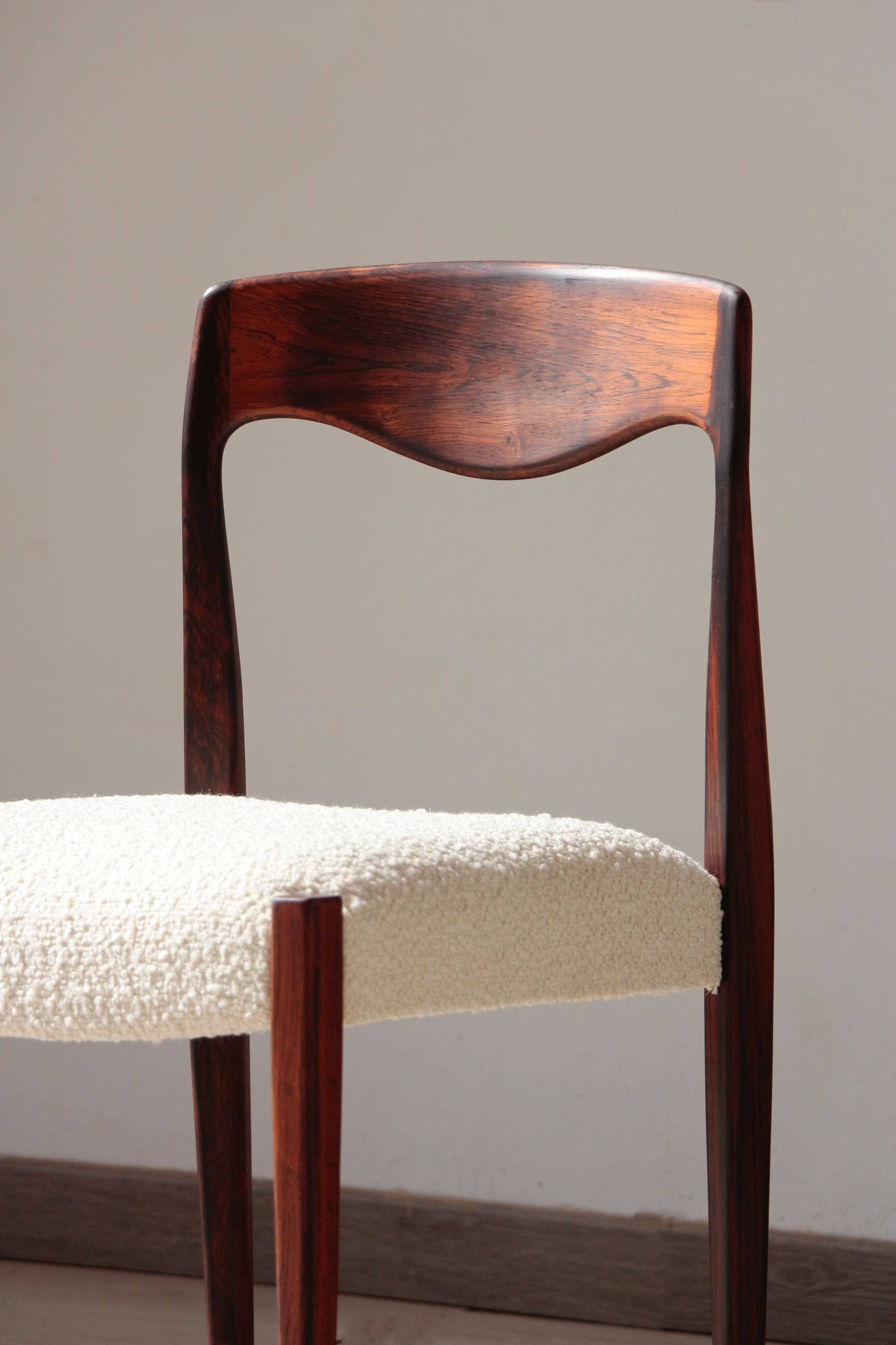 Set of 4 Scandinavian rosewood chairs – Otto Møller style | Vintage