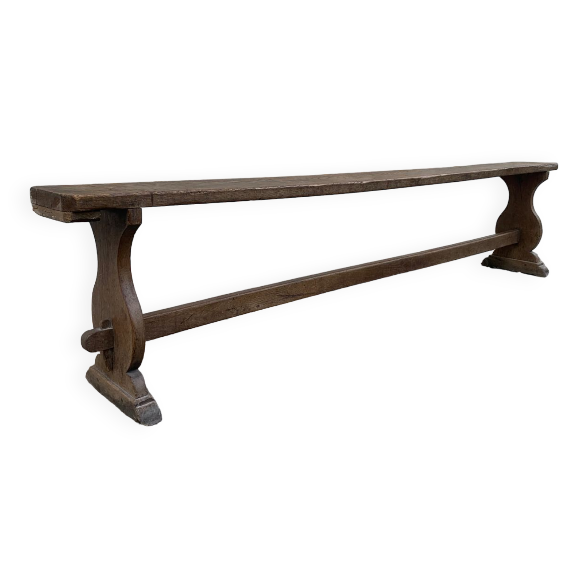 Antique oak bench